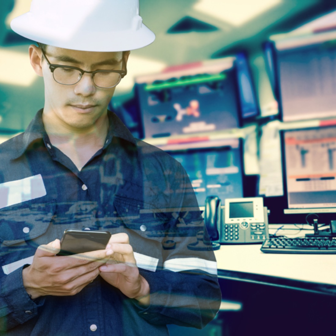 Operator at a plant